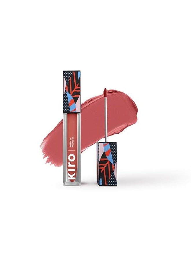 كيرو أحمر شفاه سائل غير لامع من كيرو، لون وردي مرجاني، 5 مل | غني بالأصباغ، يدوم طويلاً، مرطب | مقاوم للماء، لا يتلطخ، خفيف الوزن | غني بزيت الأفوكادو والمشمش - Image 1